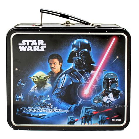 star wars metal lunch box with thermos|star wars flask.